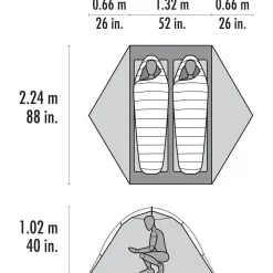 MSR - Hubba Hubba LT 2 Person - 2-Personen Zelt