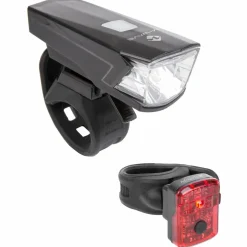 M-Wave - Atlas K 15 USB Set - Fahrradlampen-Set