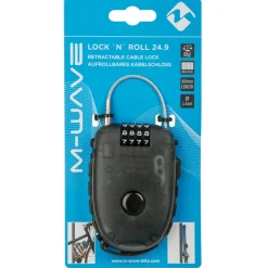 M-Wave - Lock'n'Roll D 24.9 Aufroll-Zahlenschloss - Fahrradschloss