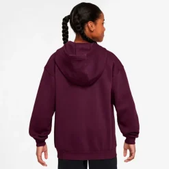 Nike - Big Kid's SW Club Fleece Oversized Full-Zip Hoodie - Freizeitjacke
