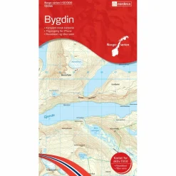Nordeca - Wander-Outdoorkarte: Bygdin 1/50 - Wanderkarte