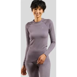 Odlo - Women's BL Top Crew Neck L/S Performance Warm Eco - Kunstfaserunterwäsche