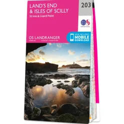 Ordnance Survey - Land's End Isles Of Scilly - Wanderkarte