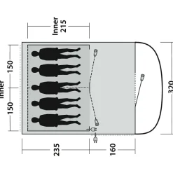 Outwell - Sky 5 - Gruppenzelt