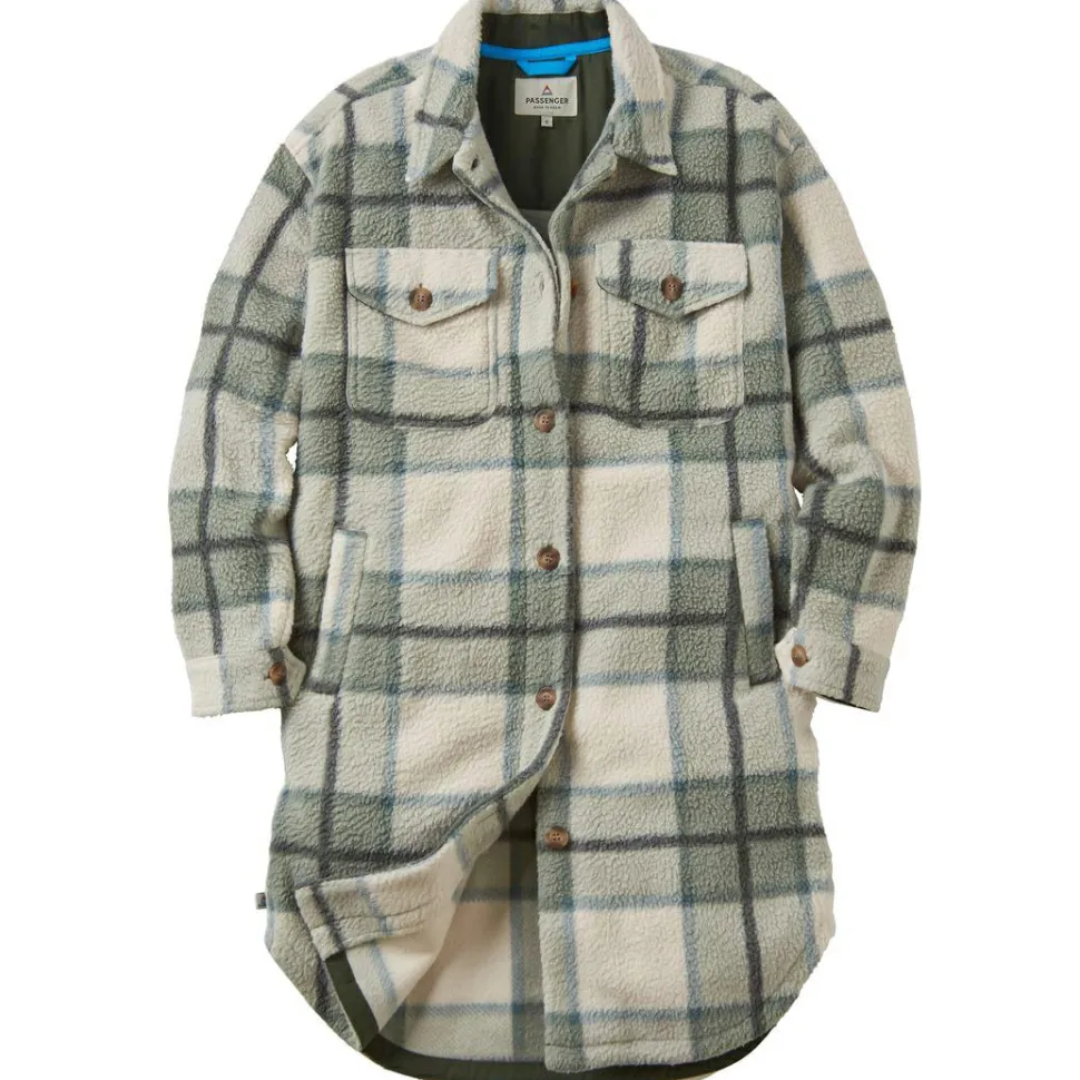 Passenger - Women's Cloudy Recycled Sherpa Fleece Shirt - Fleecejacke