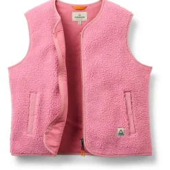 Passenger - Women's Tawny Collarless Deep-Pile Sherpa Gilet - Fleeceweste