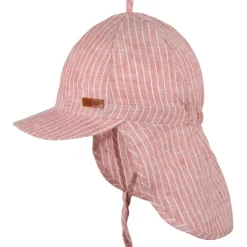 Pure Pure - Kid's Nackenschutz Leinen gestreift - Cap