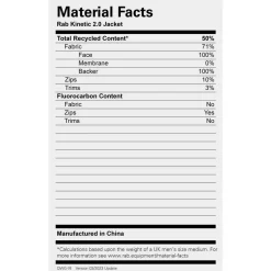Rab - Kinetic 2.0 Jacket - Regenjacke