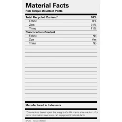 Rab - Torque Mountain Pants - Tourenhose