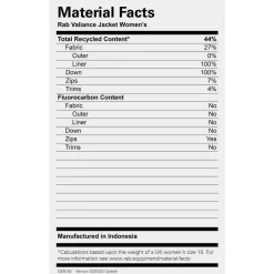 Rab - Women's Valiance Jacket - Daunenjacke