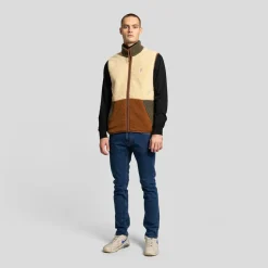 Revolution - Fleece Vest in Block Colors - Fleeceweste