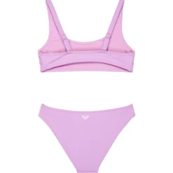 Roxy - Kid's Solid Active RG Bralette Set - Bikini