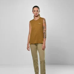 Salewa - Women's Eagle Minilogo Alpine Merino Tank Top - Merinoshirt