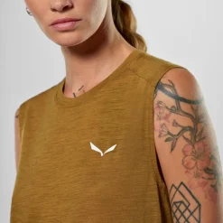 Salewa - Women's Eagle Minilogo Alpine Merino Tank Top - Merinoshirt