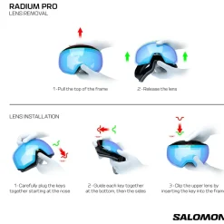 Salomon - Radium Pro S Sigma Photo Cat. 1-3 VLT 14-49% - Skibrille