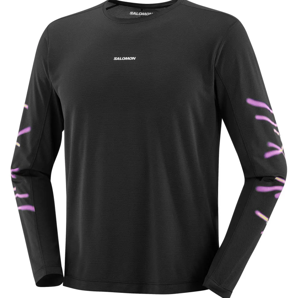 Salomon - SHKout Core L/S Tee GFX - Laufshirt