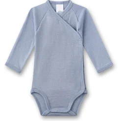 Sanetta - Kid's Wrapover Body 1/1 Wool - Merinounterwäsche