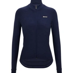 Santini - Women's Pure Block Colour Thermal Cycling Jersey - Radtrikot