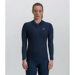 Santini - Women's Pure Block Colour Thermal Cycling Jersey - Radtrikot