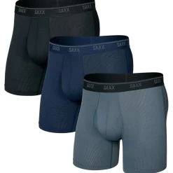 Saxx - Quest Quick-Dry Mesh Boxer Brief Fly 3-Pack - Kunstfaserunterwäsche