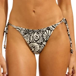 Seafolly - Women's C Shells Tie Side Rio Pant - Bikini-Bottom