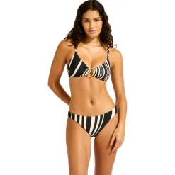 Seafolly - Women's Coastline Ring Front Bralette - Bikini-Top