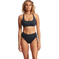 Seafolly - Women's Collective High Waist Wrap Front Pant - Bikini-Bottom