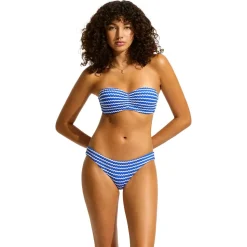 Seafolly - Women's Mesh Effect Bustier Bandeau - Bikini-Top