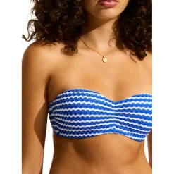 Seafolly - Women's Mesh Effect Bustier Bandeau - Bikini-Top