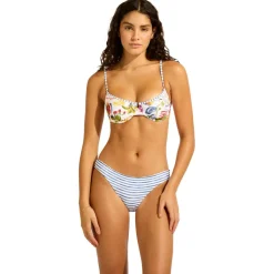 Seafolly - Women's Riviera Coast Reversible Hipster - Bikini-Bottom