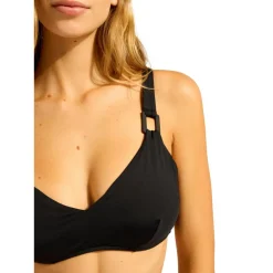 Seafolly - Women's S.Collective F Cup Halter Bra - Bikini-Top