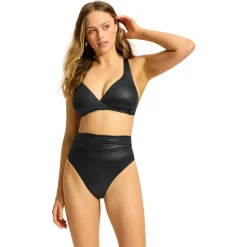 Seafolly - Women's Soleil DD Wrap Front Halter Bra - Bikini-Top