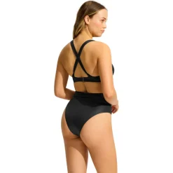 Seafolly - Women's Soleil Roll Top High Rise Pant - Bikini-Bottom