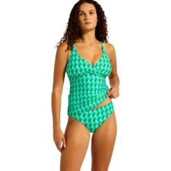 Seafolly - Women's Sorrento Multifit Wrap Front Tankini - Tankini