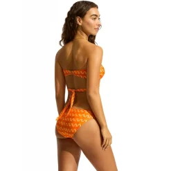 Seafolly - Women's Soundwave Hipster Tie Side - Bikini-Bottom