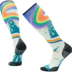 Smartwool - Ski Zero Cushion Rainbow Trails Print OTC Socks - Skisocken