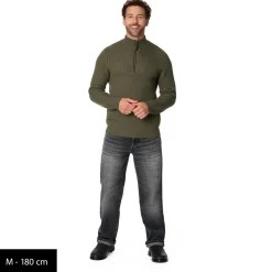 Stoic - Heavy MerinoKnit MMXX.Rutvik Half Zip - Merinopullover