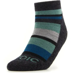 Stoic - Kid's Merino Trekking Quarter Socks Striped - Wandersocken