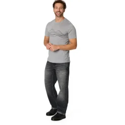 Stoic - Merino155 LaholmSt. Print T-Shirt Lines - Merinoshirt