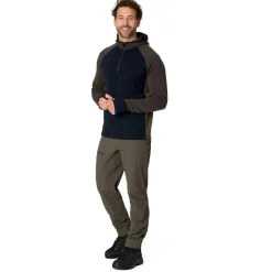 Stoic - MerinoFleece260 FlenSt. Half Zip with Hood - Merinohoodie