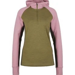 Stoic - Women's MerinoFleece260 FlenSt. Half Zip with Hood - Merinohoodie