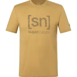 super.natural - Logo Lines Tee - Merinoshirt