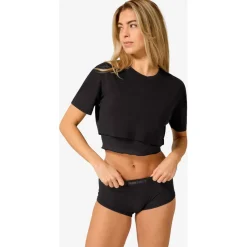 super.natural - Women's Crop Tee - Merinoshirt