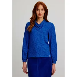 Tranquillo - Women's Jersey-Shirt mit Kragen - Longsleeve