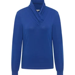 Tranquillo - Women's Jersey-Shirt mit Kragen - Longsleeve