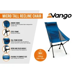 Vango - Micro Tall Recline Chair - Campingstuhl