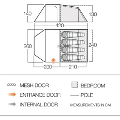 Vango - Skye 400 - 4-Personen Zelt
