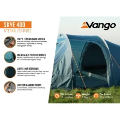 Vango - Skye 400 - 4-Personen Zelt