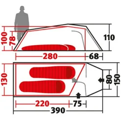Wechsel - Tempest 2 - 2-Personen Zelt