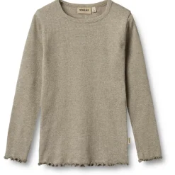 WHEAT - Kid's Rib T-Shirt L/S Ida - Longsleeve